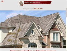 Tablet Screenshot of davidhornroofing.com